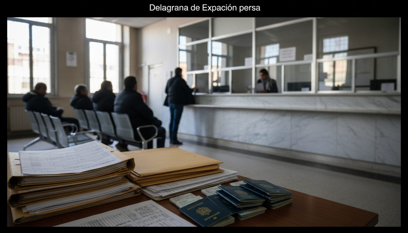 Trabajadores en un entorno urbano español durante una jornada laboral